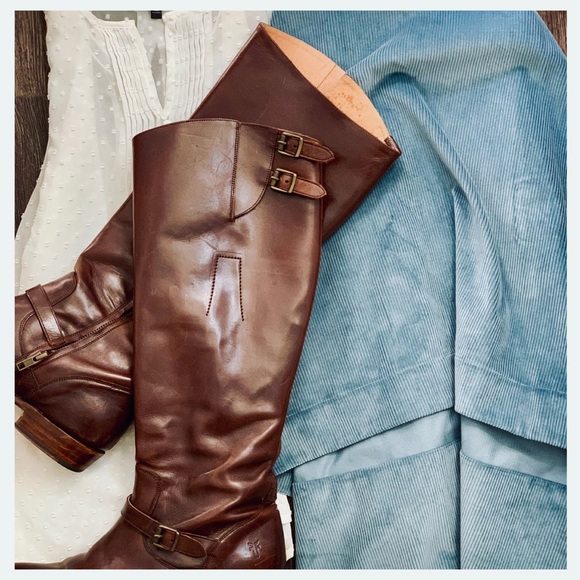 Tish Cox “Elizabeth” Hi-Lo Corduroy Skirt Small - Picture 4 of 8